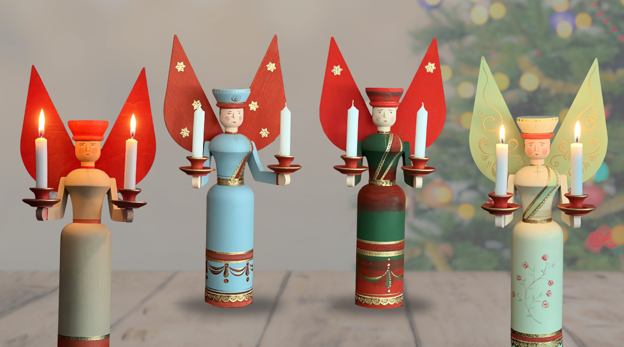 Handbemalte Lichterengel von Egermann – Tradition trifft Charakter