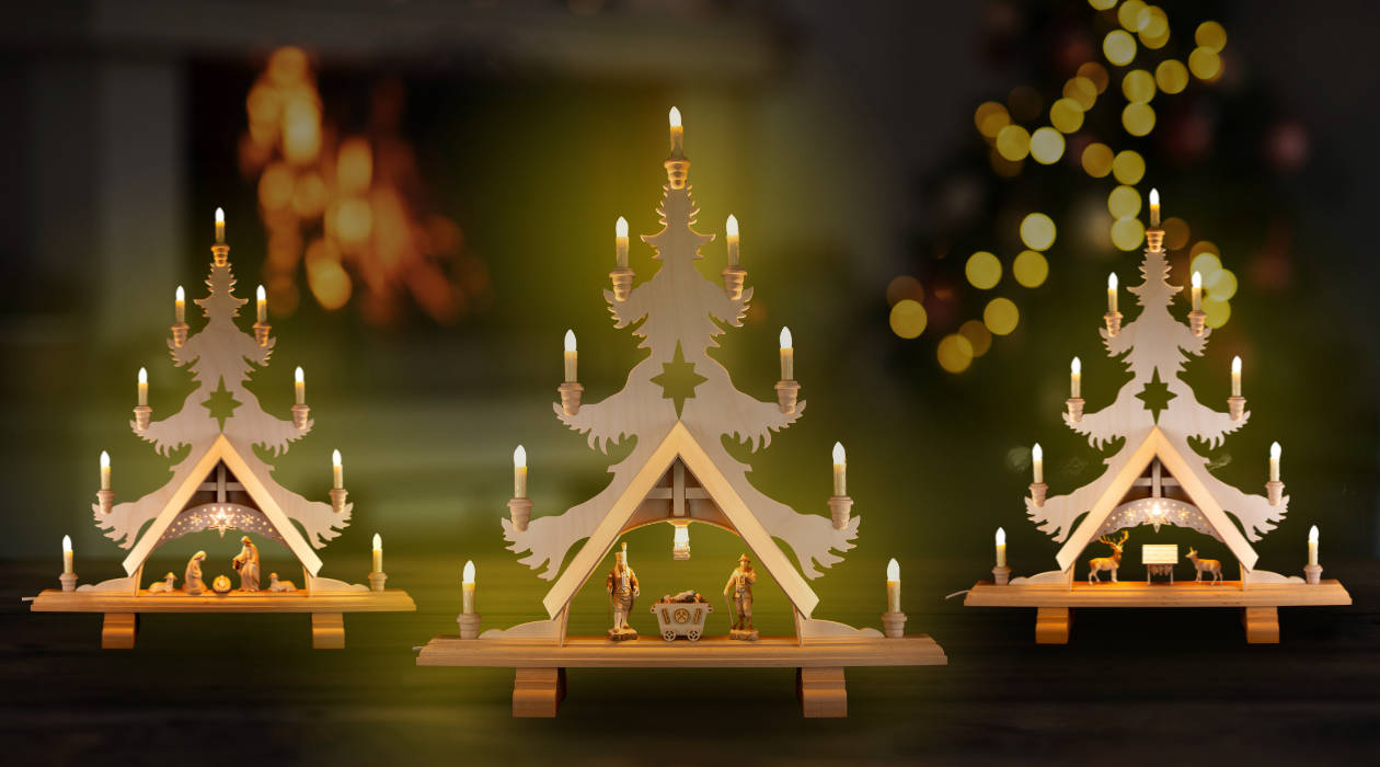 Strahlende Eleganz aus dem Erzgebirge: Die Lichterspitzen von Holzkunst Dost